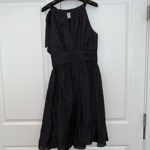 Black Halter Neck Dress, Size 10 - Picture 2 of 4